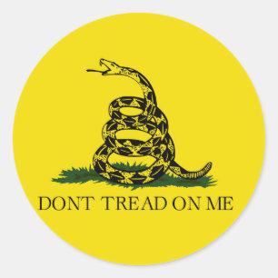 Patriotiska stikers runt klistermärke