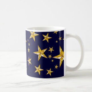 Patriotiska stjärnor kaffemugg