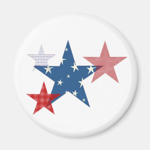 Patriotiska stjärnor magnet