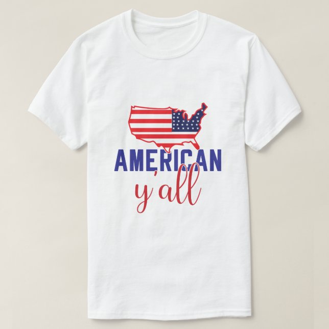 Patriotiska stjärnor och ränder Abstrakt amerikans T Shirt (Design framsida)
