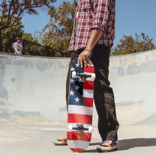 Patriotiska stjärnor och ränder skateboard – USA (Utomhus 2)