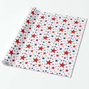 Patriotiska stjärnor presentpapper