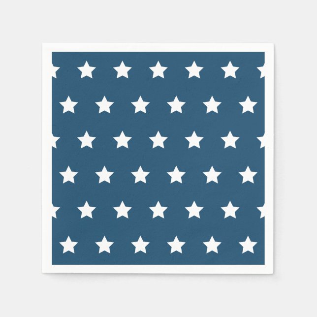 Patriotiska stjärnservetter pappersservett (Framsidan)