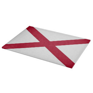 Patriotiska styckningsdelar med Flagga Alabama