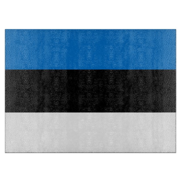 Patriotiska styckningsdelar med Flagga Estland (Framsidan)