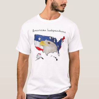 Patriotiska symboler för American Independence Tee