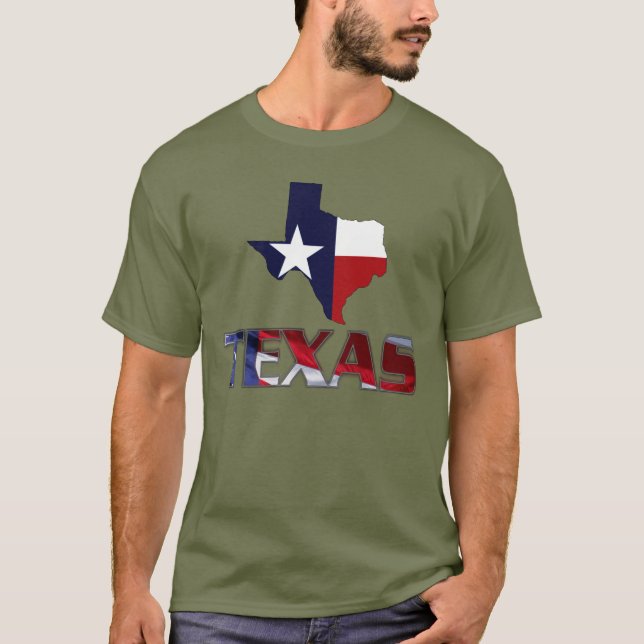 Patriotiska Texas T-shirt (Framsida)