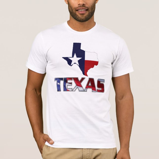 Patriotiska Texas T Shirt (Framsida)