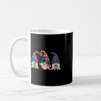 Patriotiska Tomtar 4:e Juli Rolig Tomte Kärlek Ame Kaffemugg