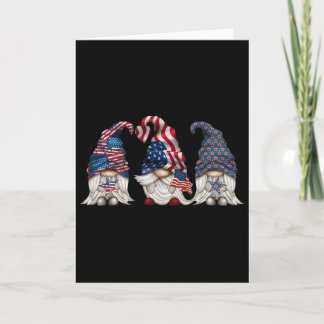 Patriotiska Tomtar 4:e Juli Rolig Tomte Kärlek Ame Kort