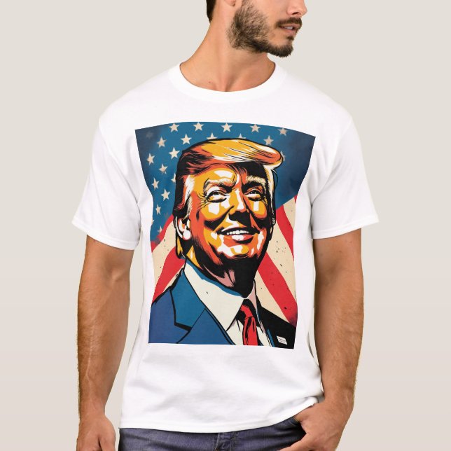 Patriotiska trådar: T-Shirt-design för festen T Shirt (Framsida)