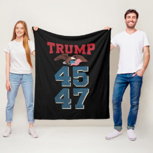 Patriotiska Trump vann 45 och 47 seger Vinnare Tru Fleecefilt