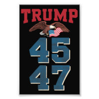 Patriotiska Trump Vann 45 och 47 Seger Vinnare Tru