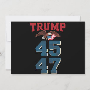 Patriotiska Trump vann 45 och 47 seger Vinnare Tru Inbjudningar