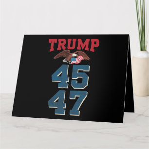 Patriotiska Trump Vann 45 och 47 Seger Vinnare Tru Kort