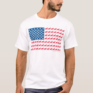 Patriotiska tyska herdar t-shirt