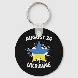 Patriotiska Ukraina Stolthet Självständighetsdagen Nyckelring