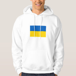 Patriotiska ukrainska flaggan hoodie