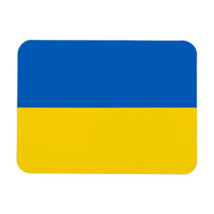 Patriotiska ukrainska flaggan magnet