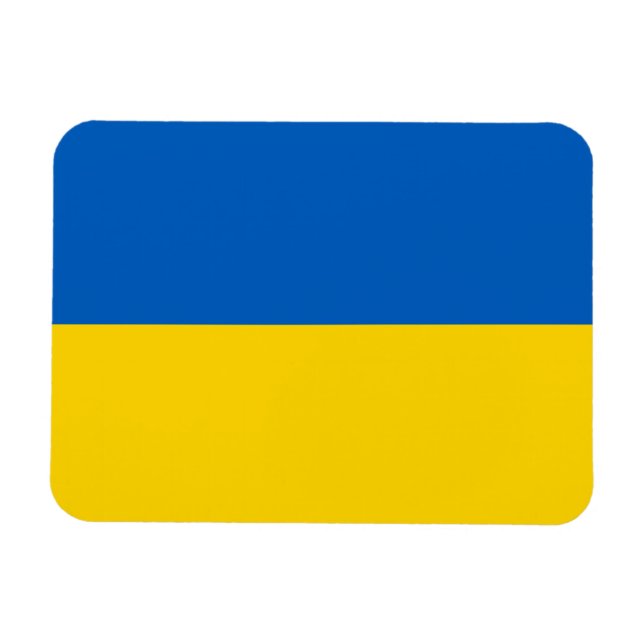 Patriotiska ukrainska flaggan magnet (Horisontell)