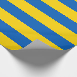 Patriotiska ukrainska flaggan presentpapper