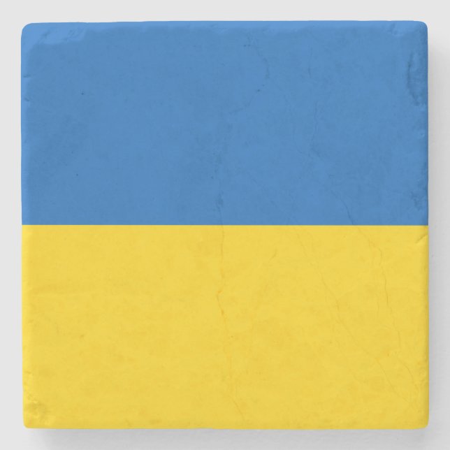 Patriotiska ukrainska flaggan stenunderlägg (Framsidan)