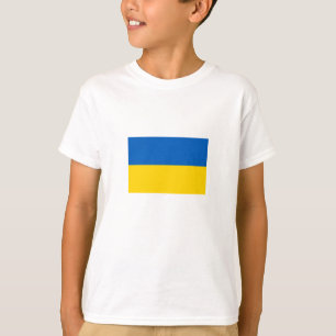 Patriotiska ukrainska flaggan t shirt