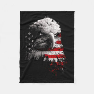 Patriotiska USA Flagga Stridsflygplan Örn Pojkar 4 Fleecefilt