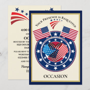 Patriotiska USA Inbjudningar