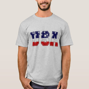 Patriotiska USA-stjärnor och ränder T-shirt