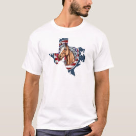 Patriotiska USA Texas T Shirt