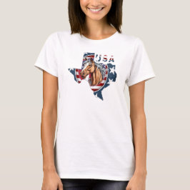 Patriotiska USA Texas T Shirt