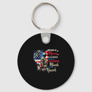 Patriotiska veterans day att vara en veterans mamm nyckelring