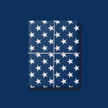 Patriotiska vita stjärnor marinblå amerikansk