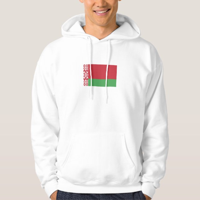 Patriotiska Vitryska Flaggan Munkjacka (Framsida)