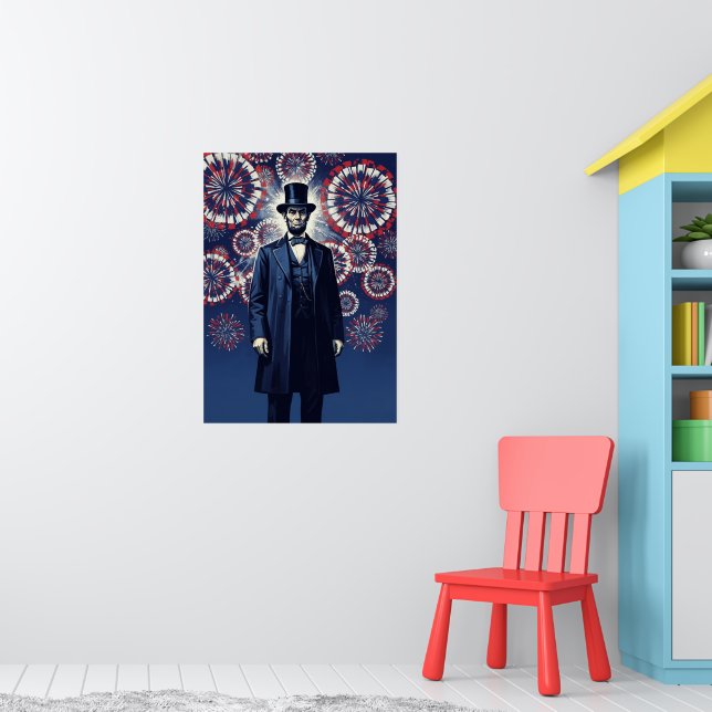 Patriotiske Abraham Lincoln  Poster (Barnkammare 1)