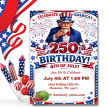 Patriotiske Farbror Sam Amerikanska 250-årsjubileu