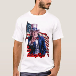 Patriotiske Farbror Sam säger: "Sug inte på min fi T Shirt