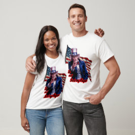 Patriotiske Farbror Sam säger: "Sug inte på min fi T Shirt