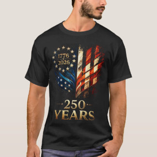 Patriotiskt 250-årsarv t shirt