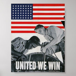 Patriotiskt affisch-/krigförsök för WWII Poster