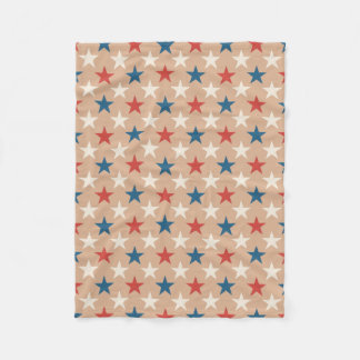 Patriotiskt amerikanska stjärnor mönster fleecefilt