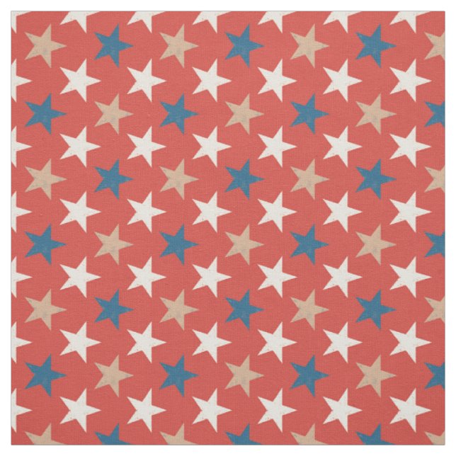 Patriotiskt amerikanska stjärnor mönster tyg (Provkarta)
