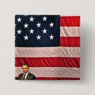 Patriotiskt anbud knäppas Obama 2012 Knapp