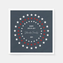 Patriotiskt Anpassade Pappert Pappersservett