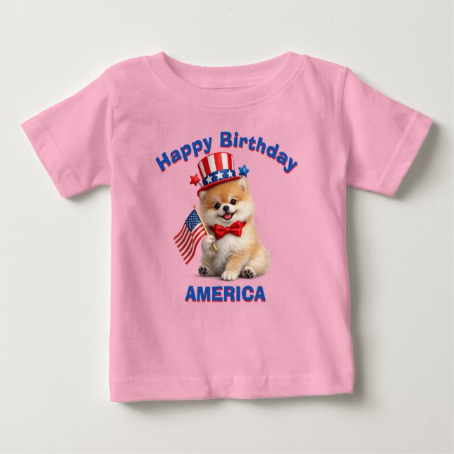 Patriotiskt barn (2c) T-shirt (Framsida)