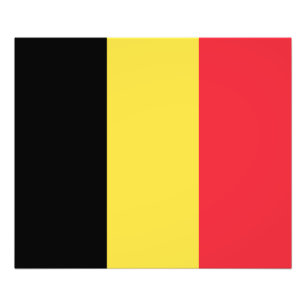 Patriotiskt belgiskt flaggfoto tryck