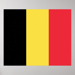 Patriotiskt belgiskt flaggplakat poster