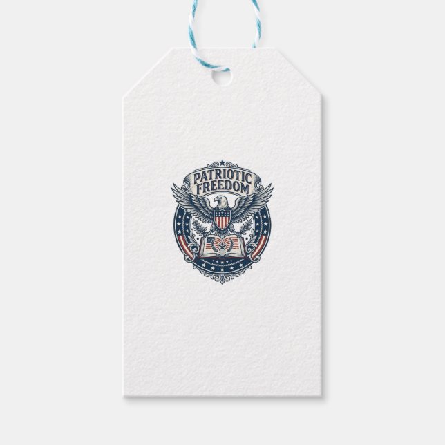 Patriotiskt bokklubb Vector Graphic T-shirt (2) Presentetikett (Framsidan)