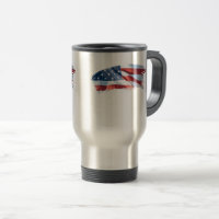 Patriotiskt borsta slår amerikanska flaggan
